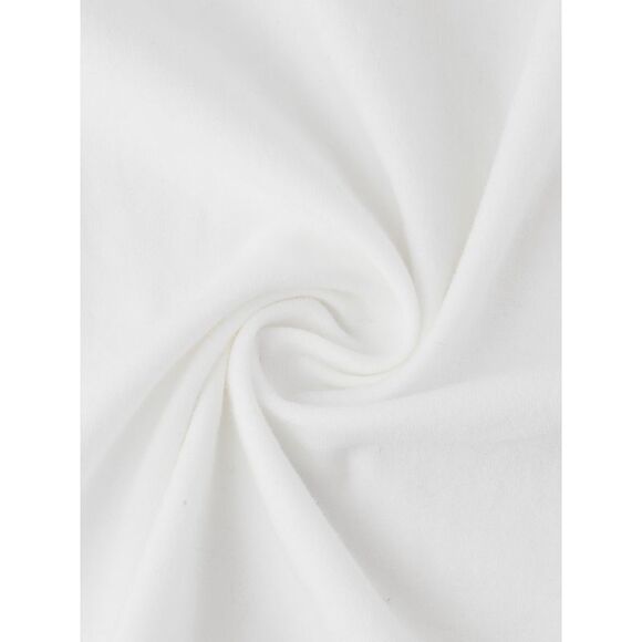 Bolero Shrugs Ruffle Short Sleeve Shrugs White - Picture 5 of 6